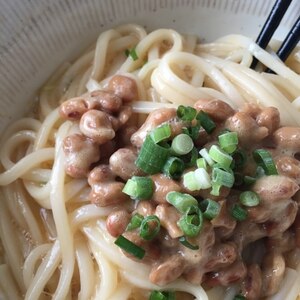 1人ランチ♪ネバとろ☆卵納豆つけ麺（お好みの麺で）